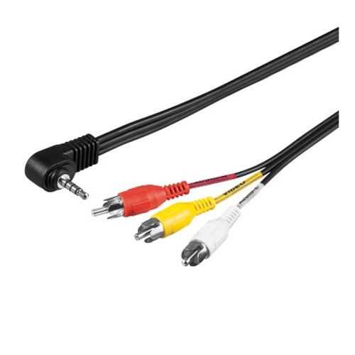 Kabelová redukce Jack 3.5mm 4-pin (M) - 3x RCA (M)