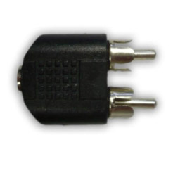 Redukce Jack 3.5mm 3pin (F) - 2x CINCH (M)