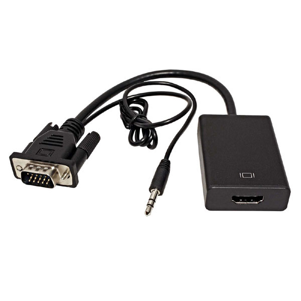 Vzhled redukce VGA + Jack na HDMI